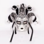 Χειροποίητη Βενετσιάνικη Μάσκα Dame 5 Ricci (5 μπούκλες) – Συλλεκτική