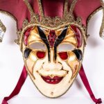 Χειροποίητη Βενετσιάνικη Μάσκα Joker με Φύλλο Χρυσού 24Κ - Image 2