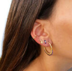 Σκουλαρίκια Little Robot από Ασήμι 925 με Ζιργκόν – Folie à Trois - Image 4