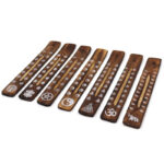 Χειροποίητη Βάση Στικ Θυμιάματος από Ξύλο Μάνγκο – Καμένη Απόχρωση