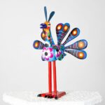 Χειροποίητο Ξύλινο Παγώνι Nahual – Γουατεμάλας 49 εκ