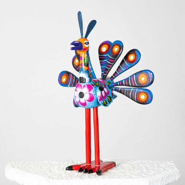 Χειροποίητο Ξύλινο Παγώνι Nahual – Γουατεμάλας 49 εκ