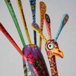 Χειροποίητο Ξύλινο Rustic Παγώνι Nahual – Γουατεμάλας 61 εκ - Image 4