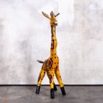 Χειροποίητη Ξύλινη Καμηλοπάρδαλη Nahual – Γουατεμάλας 70 εκ