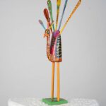 Χειροποίητο Ξύλινο Rustic Παγώνι Nahual – Γουατεμάλας 61 εκ - Image 2