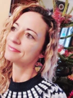 Boho Σκουλαρίκια Ημικύκλιο από Ρητίνη & Wax Paper – Ροζ & Πράσινα Χειροποίητα - Image 5