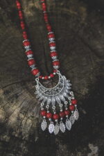 Boho Statement Κολιέ Πολυεπίπεδο με Γεωμετρικά Μοτίβα – Casablanca Collection 4 - Image 2