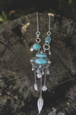 Boho Statement Κολιέ Πολυεπίπεδο με Γεωμετρικά Μοτίβα – Casablanca Collection 3 - Image 3