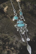 Boho Statement Κολιέ Πολυεπίπεδο με Γεωμετρικά Μοτίβα – Casablanca Collection 3 - Image 2