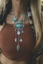 Boho Statement Κολιέ Πολυεπίπεδο με Γεωμετρικά Μοτίβα – Casablanca Collection 3