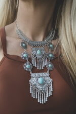 Boho Statement Κολιέ Πολυεπίπεδο με Γεωμετρικά Μοτίβα – Casablanca Collection 2