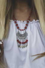 Boho Statement Κολιέ Πολυεπίπεδο με Γεωμετρικά Μοτίβα – Casablanca Collection 4