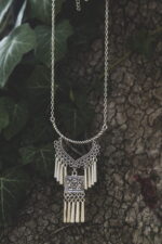 Boho Statement Κολιέ Πολυεπίπεδο με Γεωμετρικά Μοτίβα – Casablanca Collection - Image 2