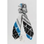 Boho Στέκα Μαλλιών με Φουλάρι (Scrunchie Style) - Image 3