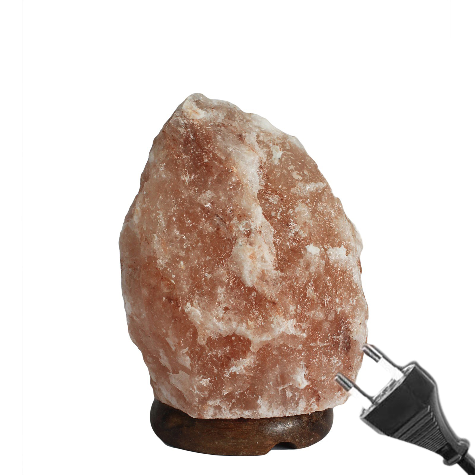 206378 Λάμπα Αλατιού Ιμαλαΐων 1-2kg με Βάση | Himalayan Salt Lamp με Φωτισμό - Image 1