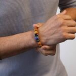 Χειροποίητο Βραχιόλι Τσάκρα από Κέδρο με Φυσικούς Λίθους | Boho Spiritual Κόσμημα Unisex - Image 5