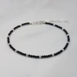 Βραχιόλι Ava με Μαύρη Τουρμαλίνη & Ασήμι 925 | Estelle Silver